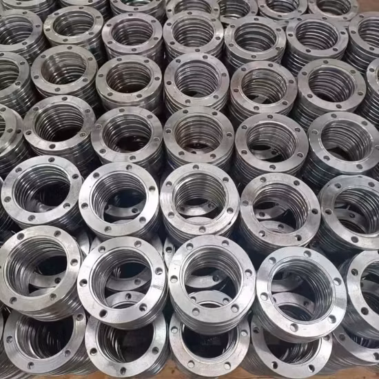 Flange per tubi forgiate in acciaio inossidabile al carbonio Sch40 Std DIN/BS/Js/GOST filettatura RF FF
