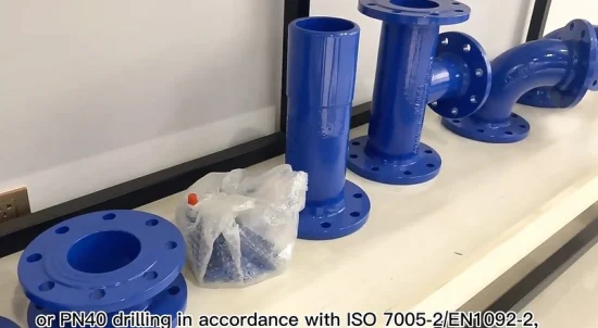 Accessori per tubi flangiati in ferro duttile Syi ISO 2531 En 545 En598 Awwa C110 per tubazioni dell'acqua